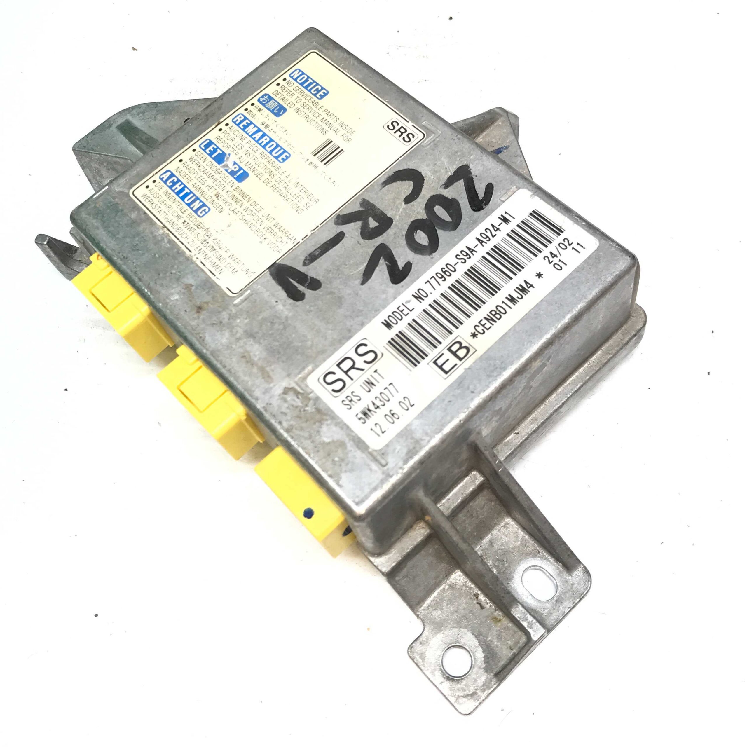 SRS Airbag Crash Data Reset
